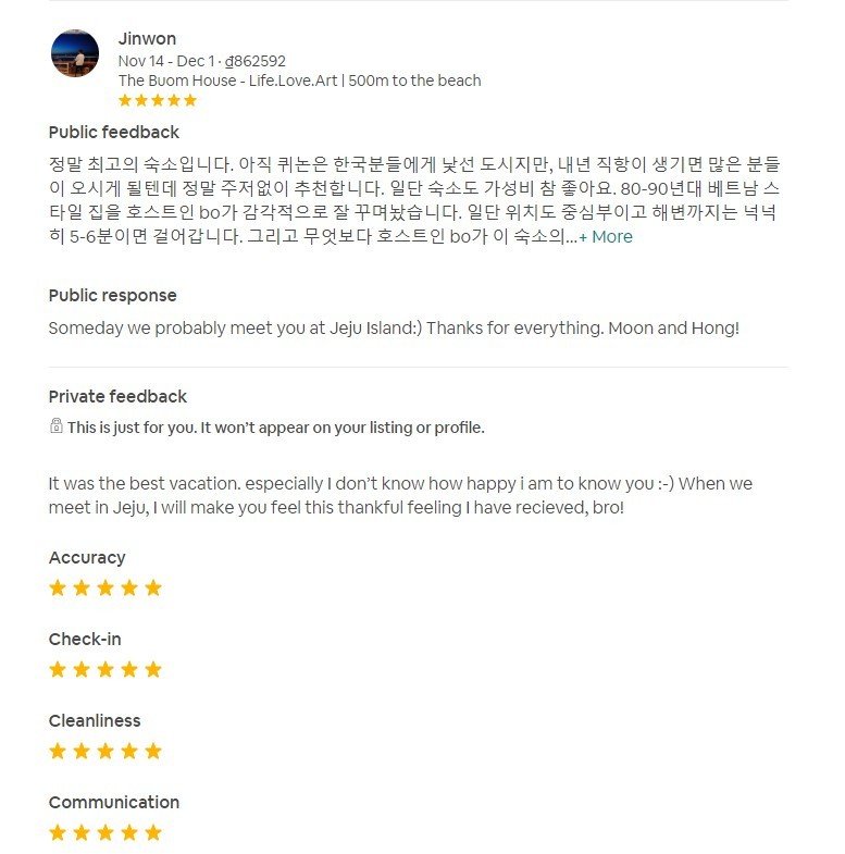 Đây được gọi là 1 review chất lượng.
