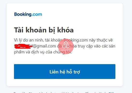 Tự dưng booking báo bị khóa tài khoản, phải làm sao ?