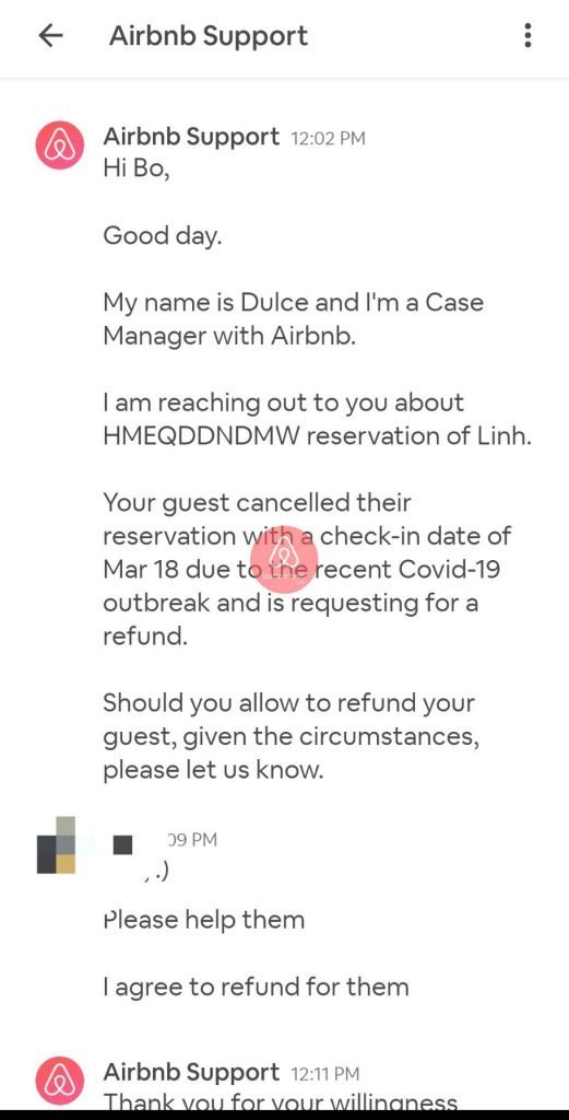 Airbnb sẽ liên hệ với bạn ( host ) qua mục Inbox dưới dạng tin nhắn